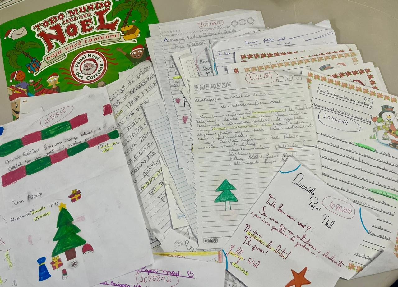 Leia mais sobre o artigo Mais de 2 mil cartinhas do Papai Noel dos Correios estão disponíveis para adoção em Sergipe